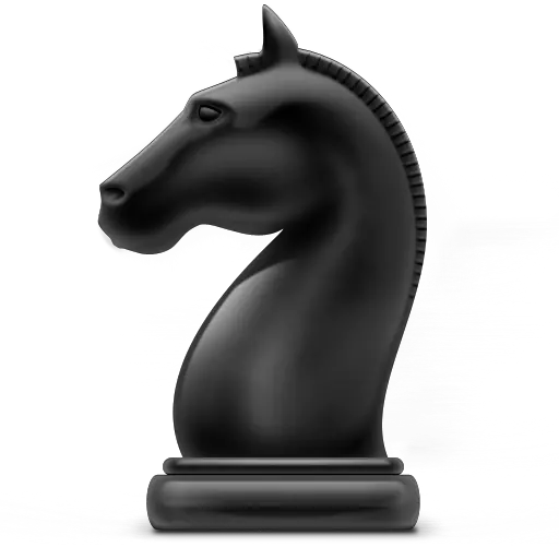 Chess horse icon PNG image