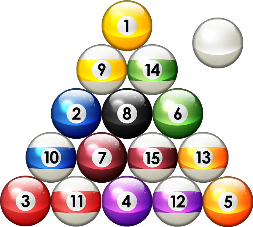 Billiard balls PNG