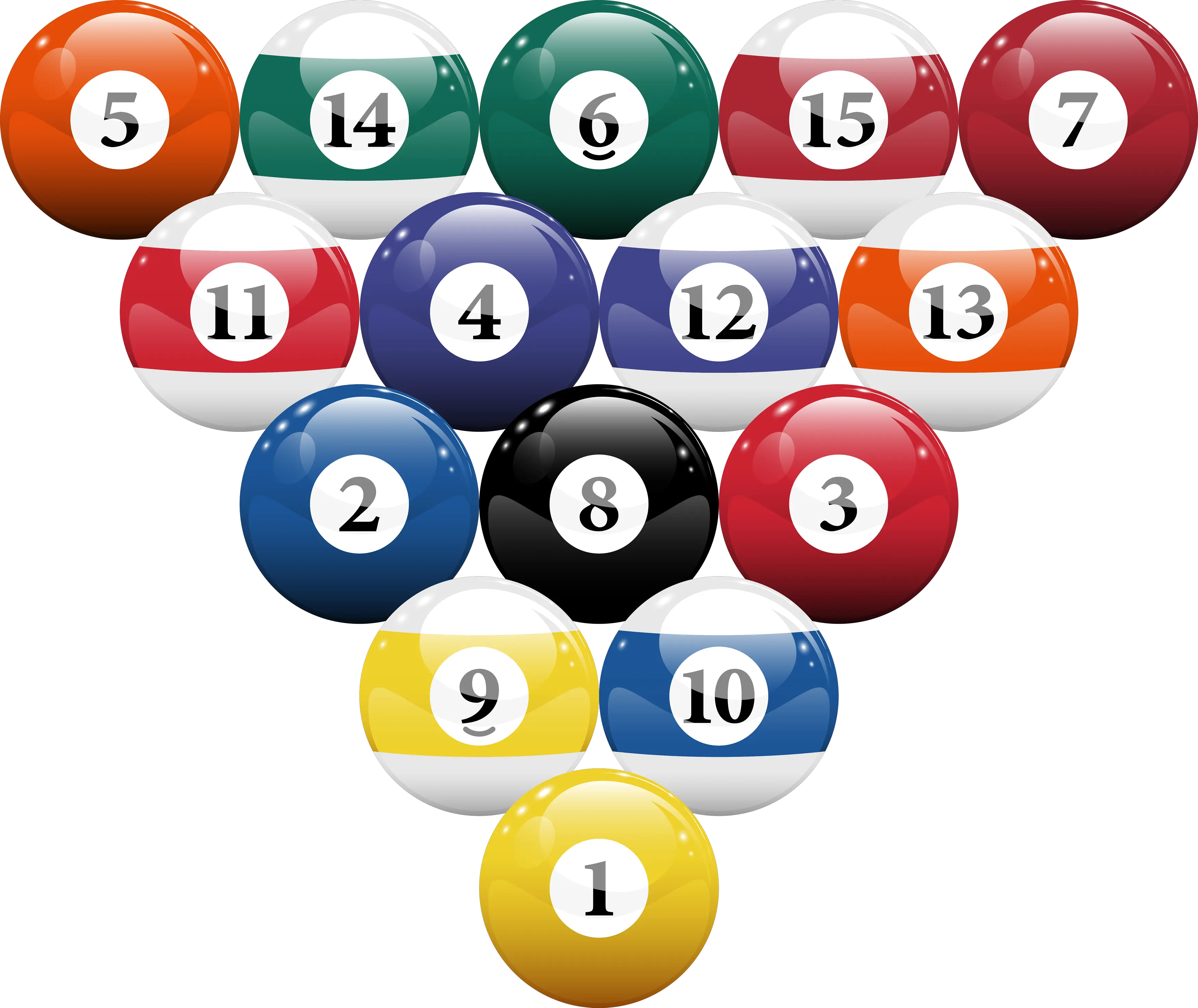 Billiard balls PNG