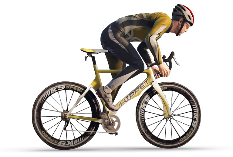 Man on bicycle PNG image