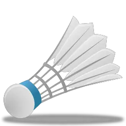 Badminton volant PNG image